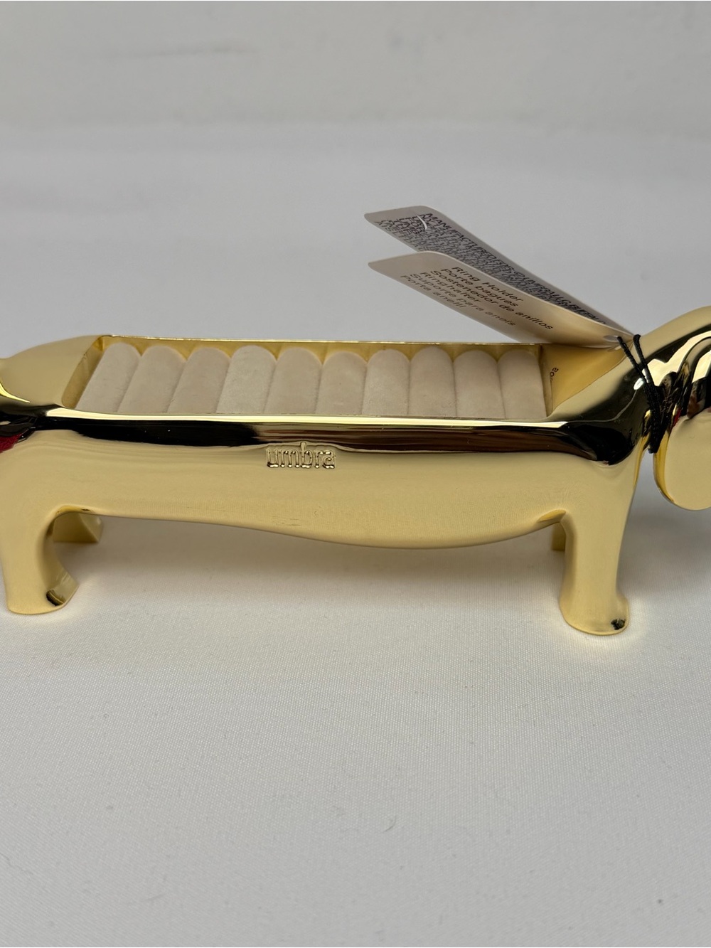 Umbra Gold Dachshund Jewelry Ring Organizer - Picture 5 of 6